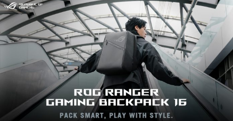 华硕ROG Ranger游戏背包16亮相采用防水高密度聚酯材质和舒适肩带