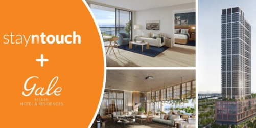 Gale迈阿密酒店及公寓选择Stayntouch为688间客房的豪华混合公寓酒店提供动力